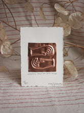 Load image into Gallery viewer, Holding Space - Rose Gold Tin Embossing Handmade Artwork