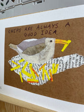 Load image into Gallery viewer, Chips are always a good idea - Collage and Drawing Print