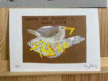 Load image into Gallery viewer, Chips are always a good idea - Collage and Drawing Print