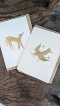 Load image into Gallery viewer, Keepsake Cards Set of 4 | Gold Embossed Art Cards