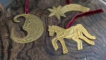 Load image into Gallery viewer, 2026 Year of the Horse Tin Ornament | Handmade Embossed Decoration