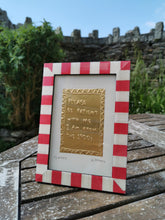 Load image into Gallery viewer, Please be patient with me I’m from the 1900s framed original - pink stripe