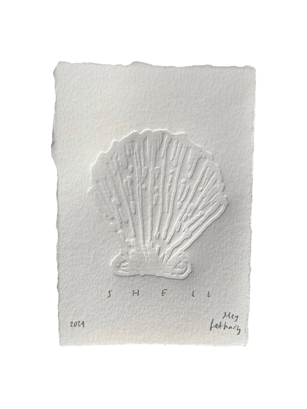 Shell Embossing with Deckled Edge