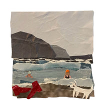 Load image into Gallery viewer, Sea Swimming Collage Print 15cm x 15cm
