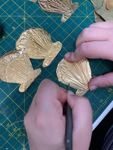 Load image into Gallery viewer, *ONLINE WORKSHOP* Tin Embossing Metal Decorative Hanging Art Thursday 21st March  2024 7pm-8:15pm (UK time)
