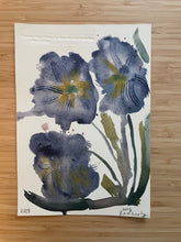 Load image into Gallery viewer, Original Watercolour Flower Drawing and Embossed Matisse Quote
