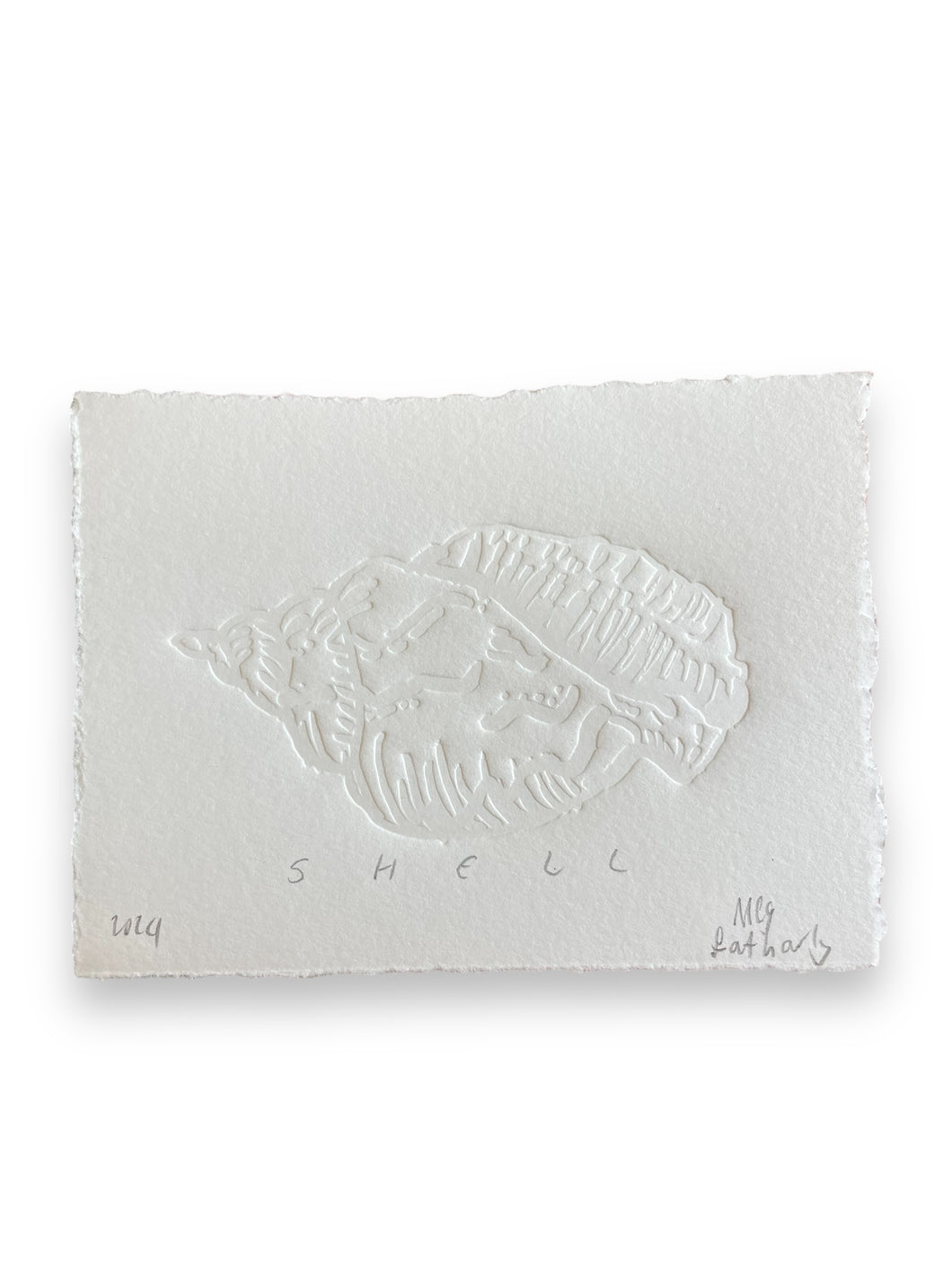 Listening Shell Embossing With Deckle Edge