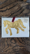 Load image into Gallery viewer, 2026 Year of the Horse Tin Ornament | Handmade Embossed Decoration
