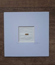 Load image into Gallery viewer, Hopeful Hands Embossing + Tin in Mount 15cm x 15cm
