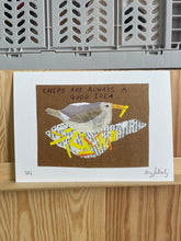 Load image into Gallery viewer, Chips are always a good idea - Collage and Drawing Print
