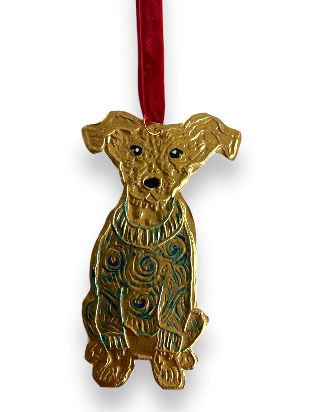 Gold Embossed Vincent Van Woof Ornament