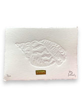 Load image into Gallery viewer, Limited Edition Conch Listen Shell Embossing with Listen Brass detail 10cm x 15cm (A6)
