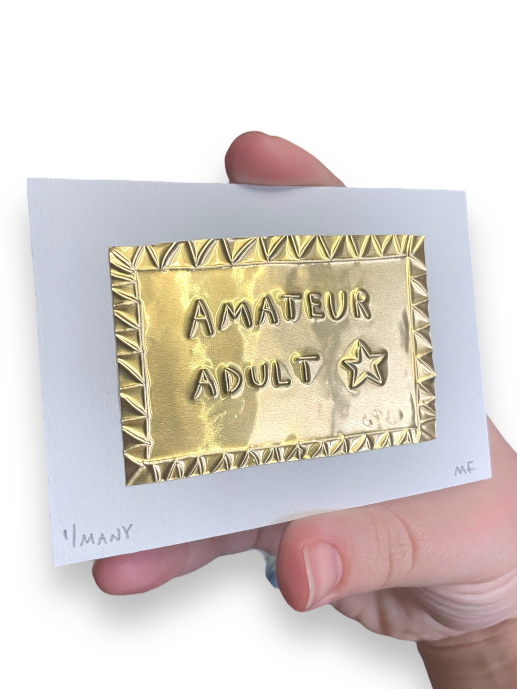 *PRE-ORDER* amateur adult tin embossing 10cm x 8cm