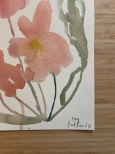 Load image into Gallery viewer, Original Watercolour Flower Drawing and Embossed Frida Kahlo Quote 2
