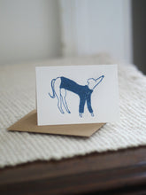 Load image into Gallery viewer, Dog in Jumper Hand Embossed Colour Luxury Greeting Card
