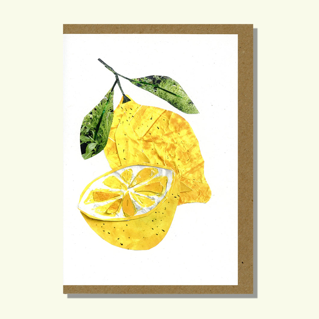 Lemons Collage Greetings Card A6