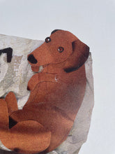 Load image into Gallery viewer, Limited Edition Glicee Print Hockney&#39;s Dog Collage 30cm x 30cm *SSF*
