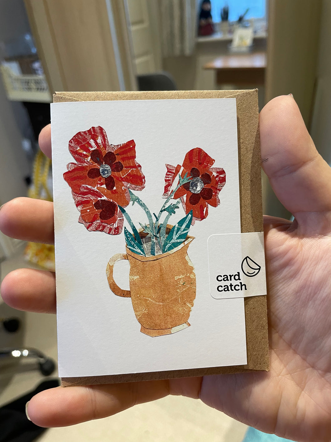 Icelandic Poppies Collage Greetings Card A7