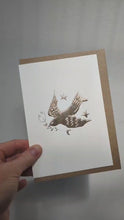 Load and play video in Gallery viewer, Keepsake Cards Set of 4 | Gold Embossed Art Cards
