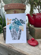 Load image into Gallery viewer, Glasshouse and Monstera Collage Artist Glicee Print A4/A3
